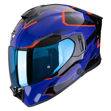 CASCO SCORPION EXO-530 AIR CLIP Azul-Negro-Rojo