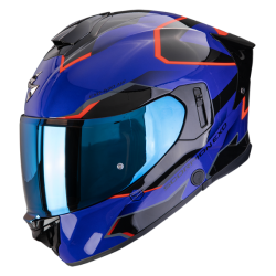 CASCO SCORPION EXO-530 AIR CLIP Azul-Negro-Rojo