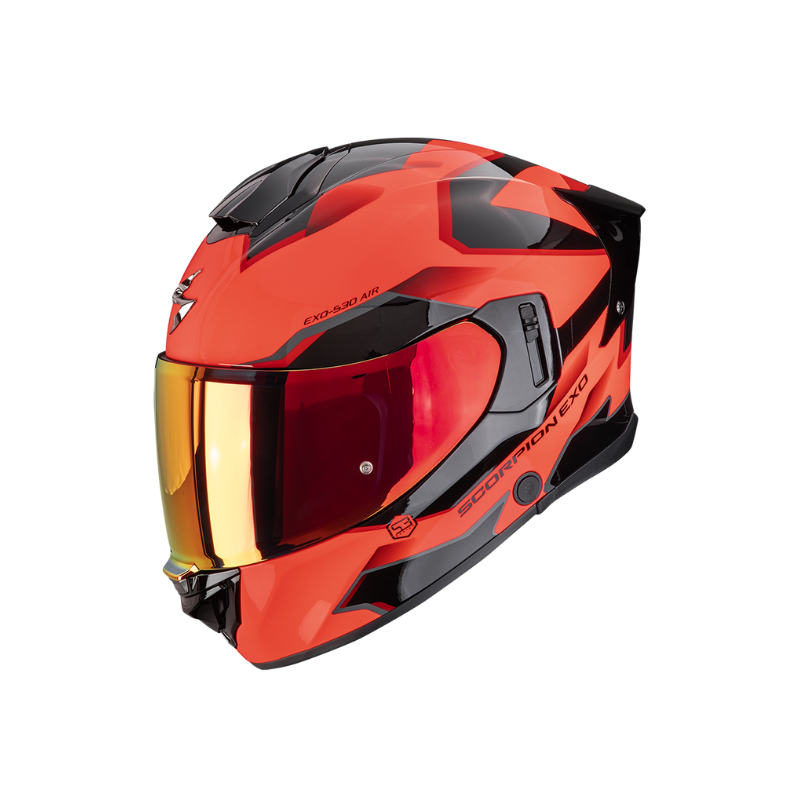 CASCO SCORPION EXO-530 AIR CLIP Rojo-Negro