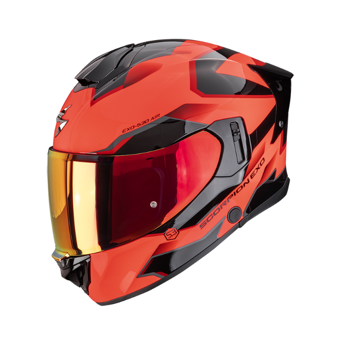 CASCO SCORPION EXO-530 AIR CLIP Rojo-Negro