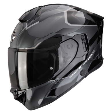 CASCO SCORPION EXO-530 AIR CLIP Plata-Negro