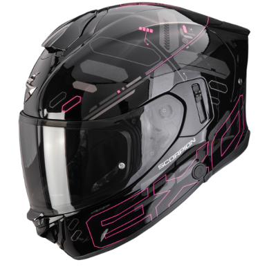 CASCO SCORPION EXO 530 AIR FOND NEGRO / ROSA