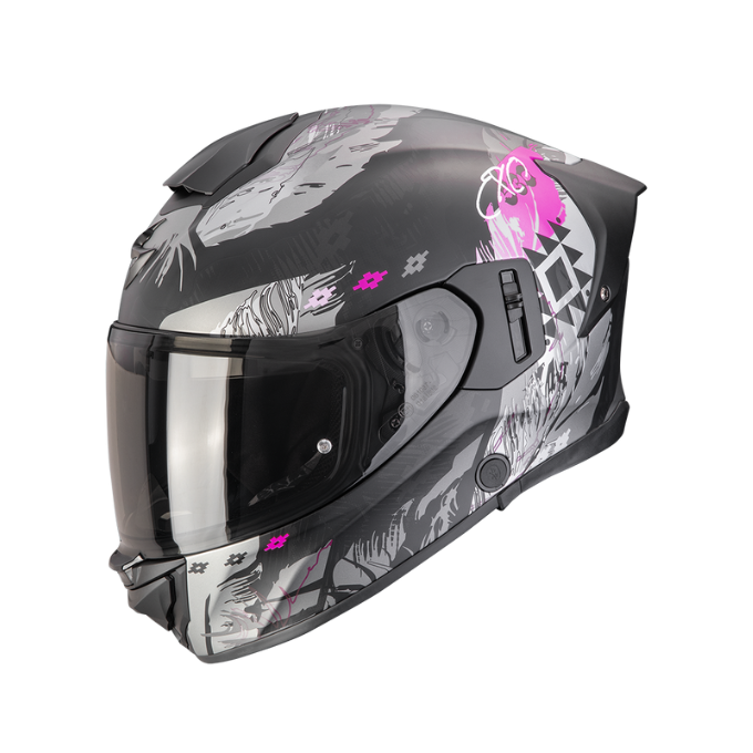 CASCO SCORPION EXO-530 AIR HADJI NEGRO MATE / ROSA