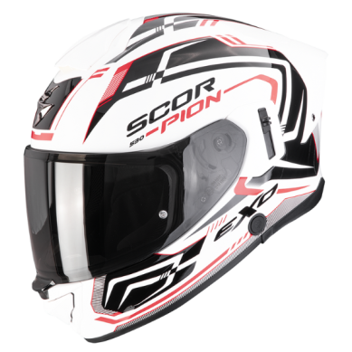 CASCO SCORPION EXO 530 AIR SLOPE BLANCO / NEGRO / ROJO