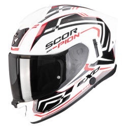 CASCO SCORPION EXO 530 AIR SLOPE BLANCO / NEGRO / ROJO