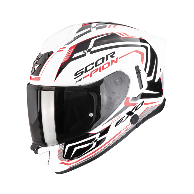 CASCO SCORPION EXO 530 AIR SLOPE BLANCO / NEGRO / ROJO