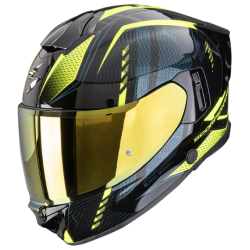 CASCO SCORPION EXO 530 AIR THERAS NEGRO / AMARILLO NEON