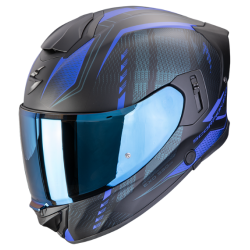 CASCO SCORPION EXO 530 AIR THERAS NEGRO MATE / AZUL