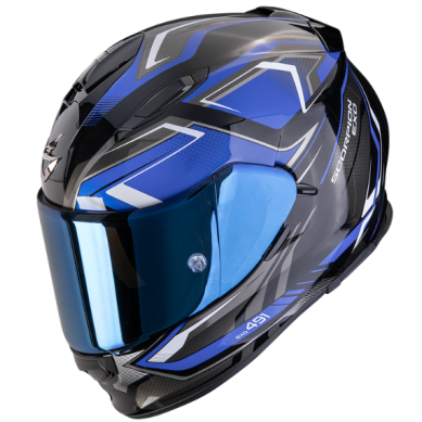 CASCO SCORPION EXO-491 ZUMO NEGRO / AZUL