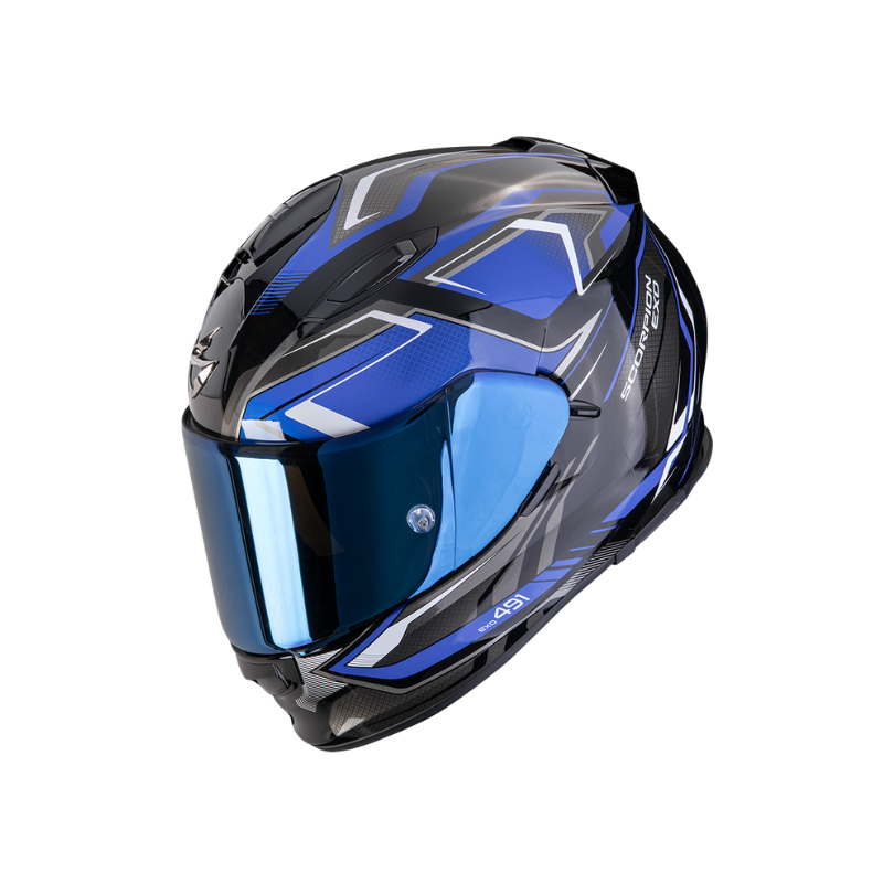 CASCO SCORPION EXO-491 ZUMO NEGRO / AZUL