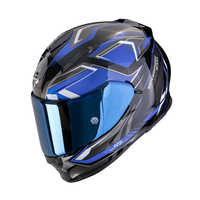 CASCO SCORPION EXO-491 ZUMO NEGRO / AZUL