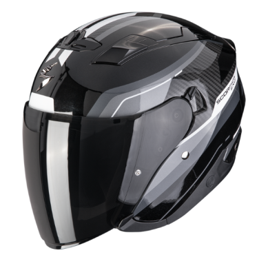 CASCO SCORPION EXO-230 HIPE NEGRO / PLATA