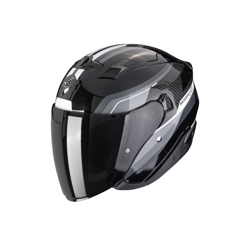 CASCO SCORPION EXO-230 HIPE NEGRO / PLATA