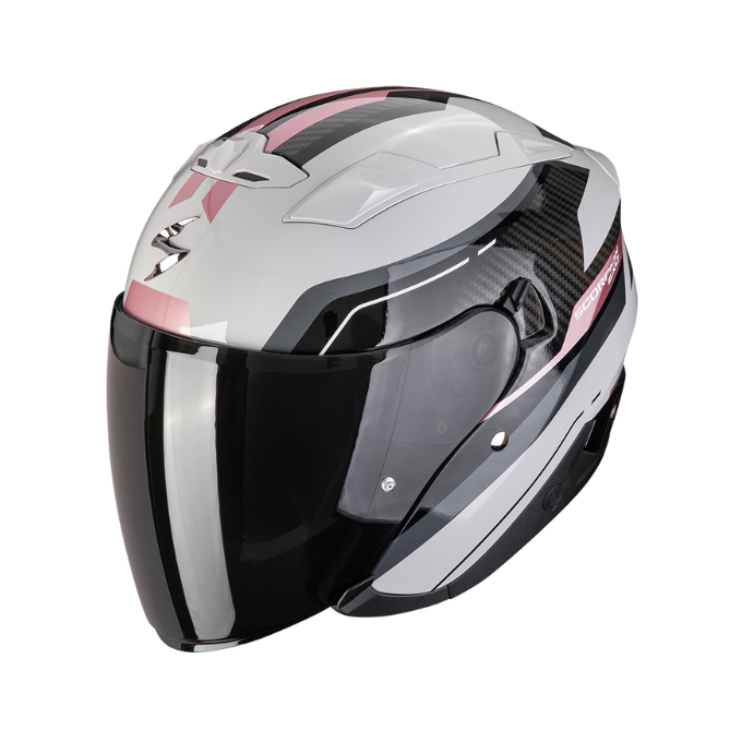 CASCO SCORPION EXO-230 HIPE GRIS / ROSA