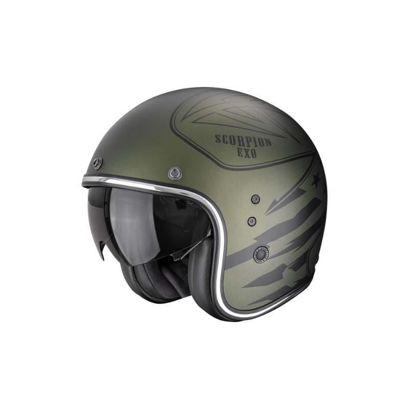 CASCO SCORPION BELFAST EVO DAWG VERDE MATE