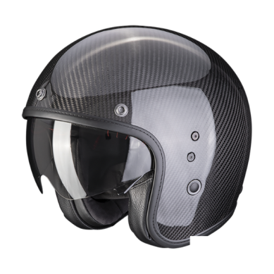 CASCO SCORPION BELFAST EVO CARBON SOLID NEGRO