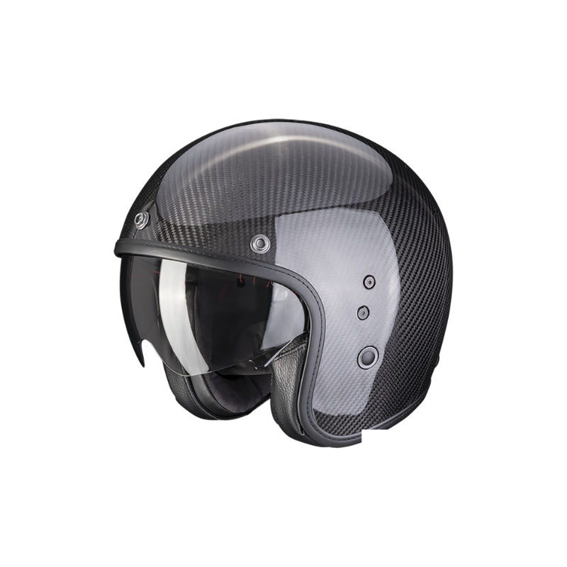 CASCO SCORPION BELFAST EVO CARBON SOLID NEGRO