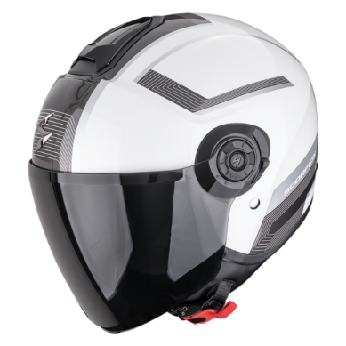 CASCO SCORPION EXO-CITY II COSMOS BLANCO PERLA / PLATA