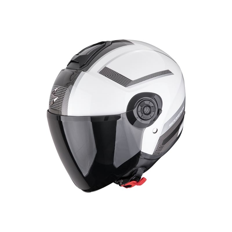 CASCO SCORPION EXO-CITY II COSMOS BLANCO PERLA / PLATA