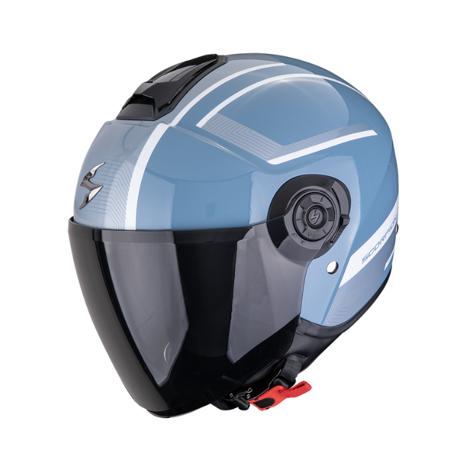 CASCO SCORPION EXO-CITY II COSMOS AZUL / PLATA