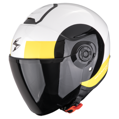 CASCO SCORPION EXO-CITY II SHEER BLANCO / NEGRO / AMARILLO