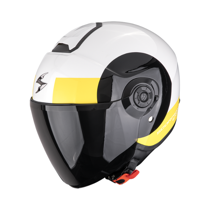 CASCO SCORPION EXO-CITY II SHEER BLANCO / NEGRO / AMARILLO