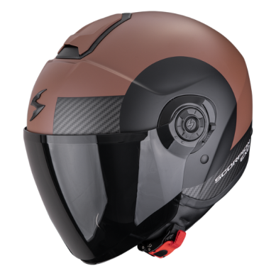 CASCO SCORPION EXO-CITY II SHEER MARRÓN / NEGRO MATE