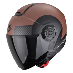 CASCO SCORPION EXO-CITY II SHEER MARRÓN / NEGRO MATE