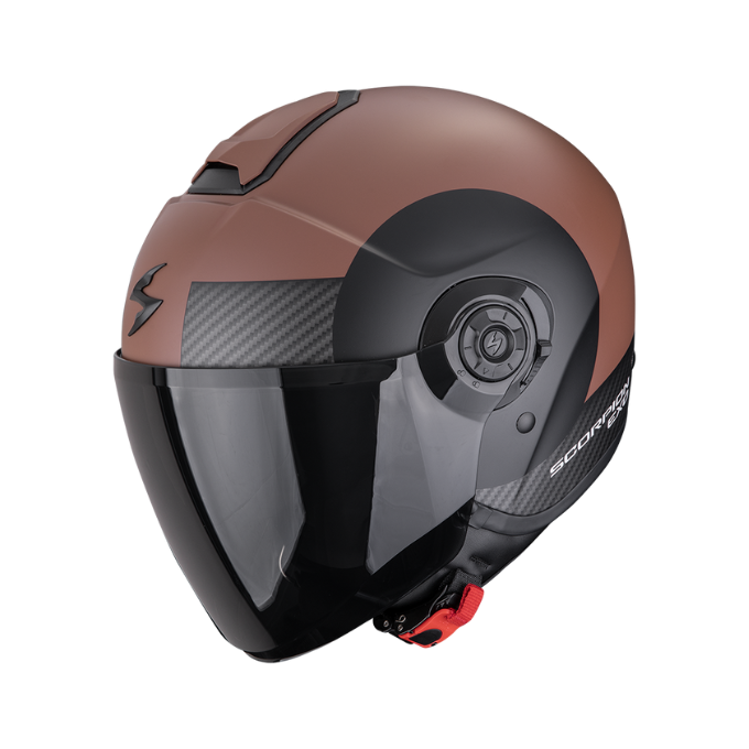 CASCO SCORPION EXO-CITY II SHEER MARRÓN / NEGRO MATE