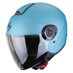 CASCO SCORPION EXO-CITY II SOLID CELESTIAL AZUL MATE