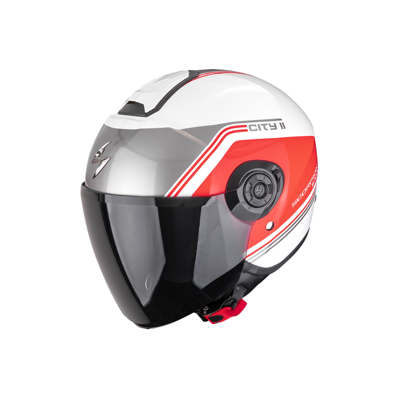 CASCO SCORPION EXO-CITY II VITA BLANCO / ROJO