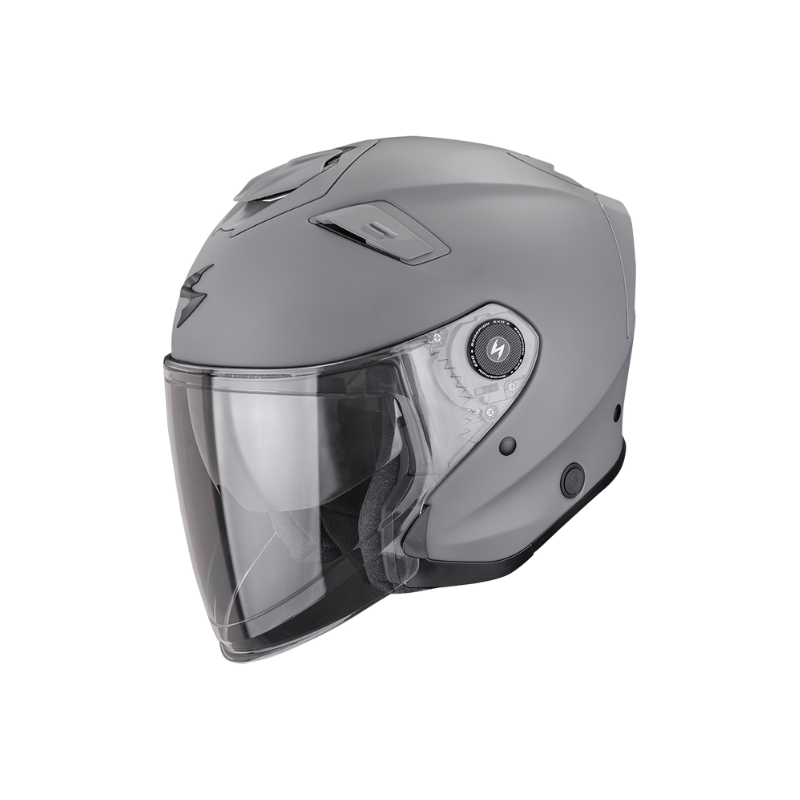 CASCO SCORPION EXO-GT JET SOLID GRIS CEMENTO MATE