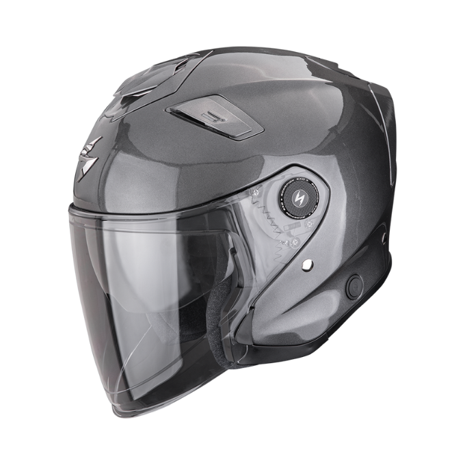 CASCO SCORPION EXO-GT JET SOLID GRIS METÁLICO