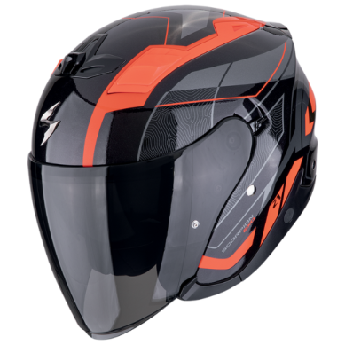 CASCO SCORPION EXO-Z1 VUE NEGRO / ROJO