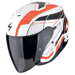 CASCO SCORPION EXO-Z1 VUE BLANCO MATE / ROJO / NEGRO