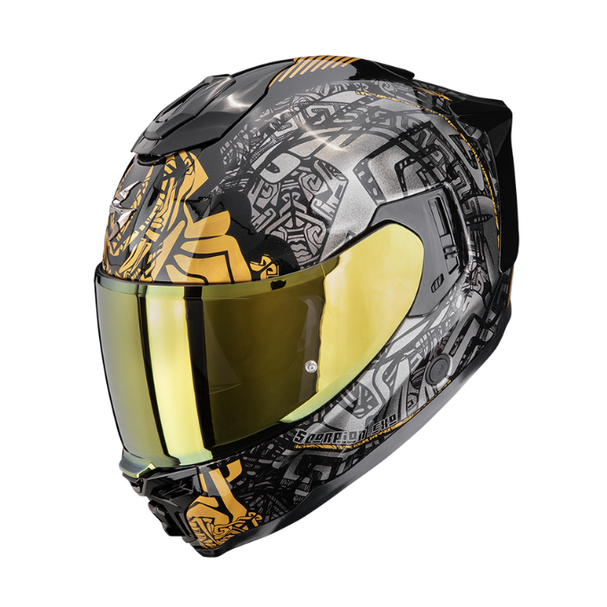 CASCO INTEGRAL SCORPION EXO-1500 AIR APUS NEGRO / GRIS / DORADO