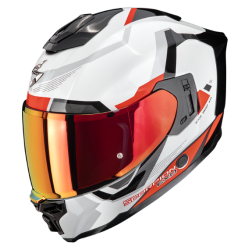 CASCO INTEGRAL SCORPION EXO-1500 AIR ARENA BLANCO / ROJO