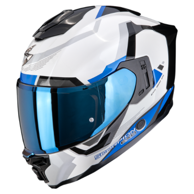 CASCO SCORPION EXO-1500 AIR ARENA BLANCO / AZUL