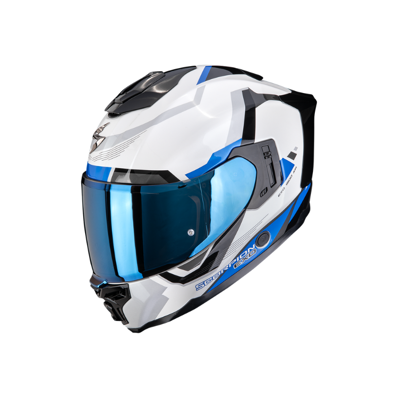 CASCO SCORPION EXO-1500 AIR ARENA BLANCO / AZUL