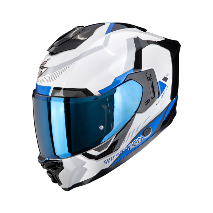 CASCO SCORPION EXO-1500 AIR ARENA BLANCO / AZUL