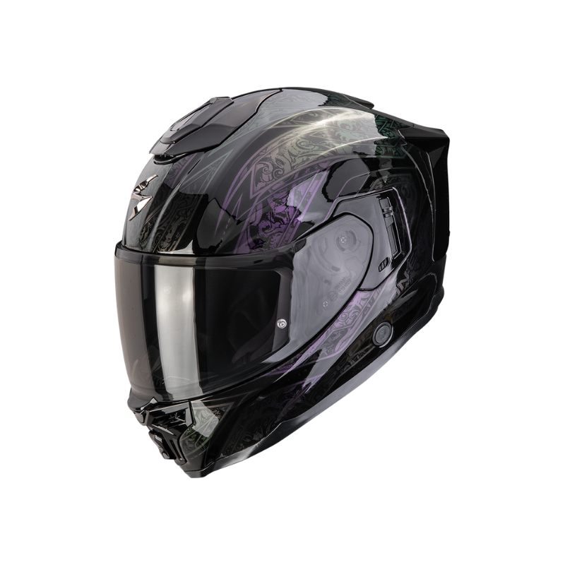 CASCO SCORPION EXO-1500 AIR FANTASY NEGRO / CAMELÓN