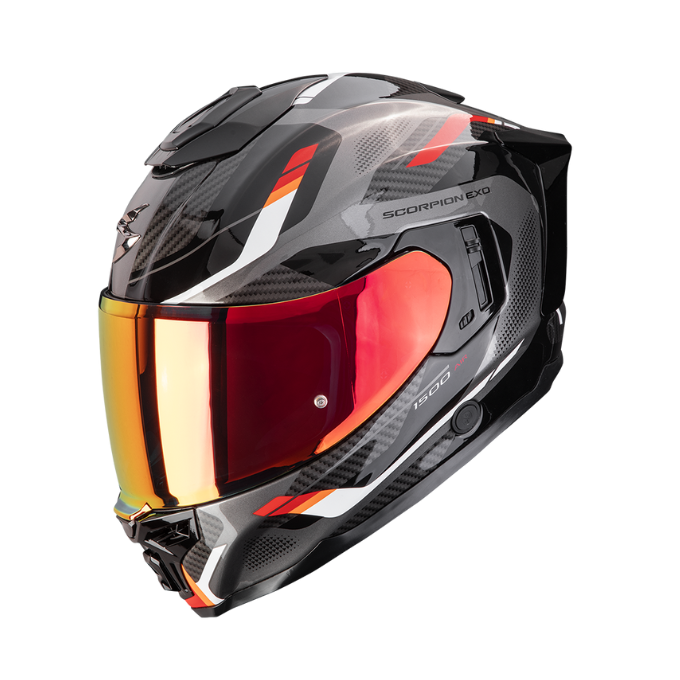 CASCO SCORPION EXO-1500 AIR SLEEK NEGRO / ROJO