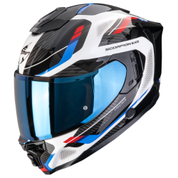 CASCO SCORPION EXO-1500 AIR SLEEK BLANCO / ROJO / AZUL