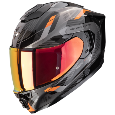 CASCO SCORPION EXO-1500 AIR SLEEK NEGRO / NARANJA