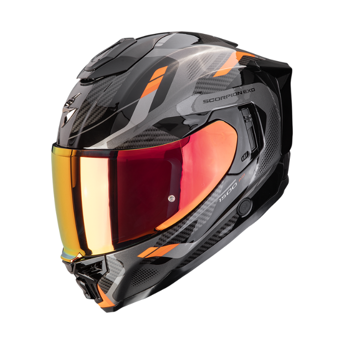 CASCO SCORPION EXO-1500 AIR SLEEK NEGRO / NARANJA
