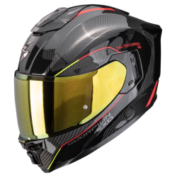 CASCO SCORPION EXO-1500 CARBON AIR MUNDI NEGRO / ROJO / AMARILLO