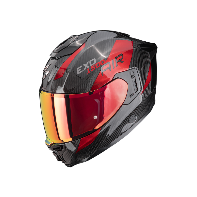 CASCO SCORPION EXO-1500 CARBON PLATTED NEGRO / ROJO