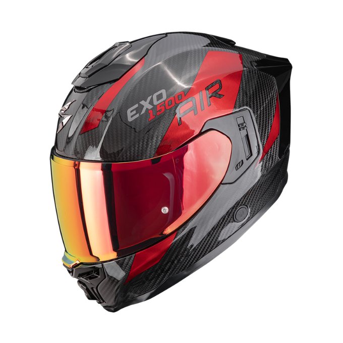 CASCO SCORPION EXO-1500 CARBON PLATTED NEGRO / ROJO