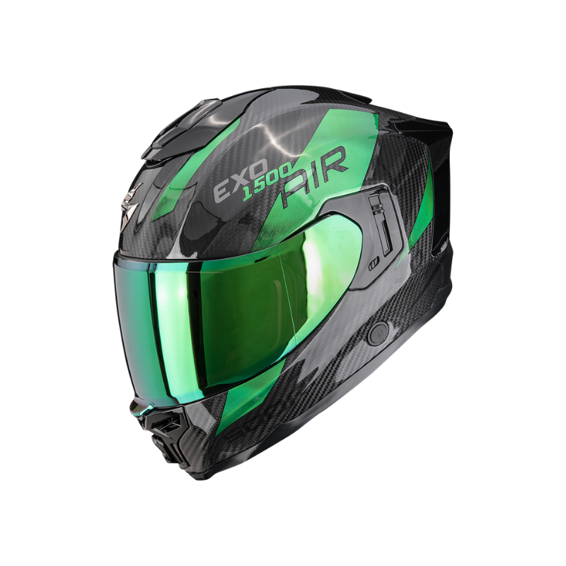 CASCO SCORPION EXO-1500 CARBON PLATTED NEGRO / ROJO