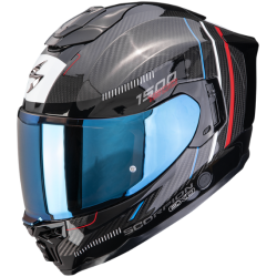CASCO SCORPION EXO-1500 CARBON AIR ZITY NEGRO / ROJO / AZUL